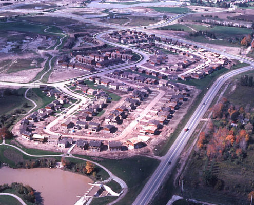 View of Lake Wabukayne in the Late 1970's looking north
