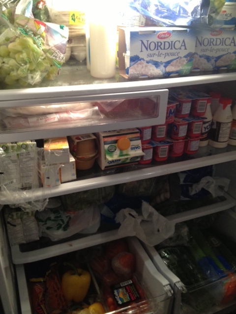 Our fridge is completely packed, my wife is already planning a kitchen renovation... :-)