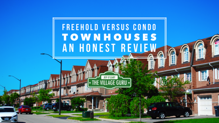 article comparing freehold to condo town houses