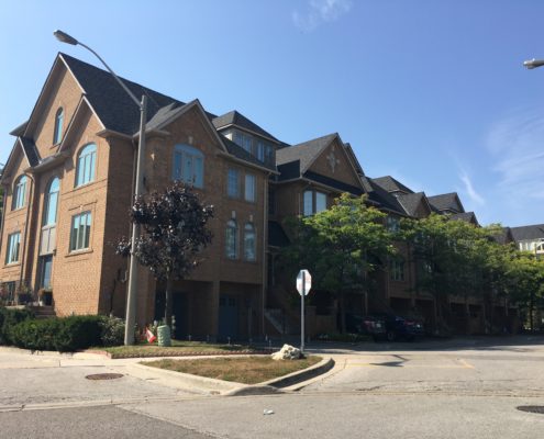 Newer town house complex in Applewood Mississauga
