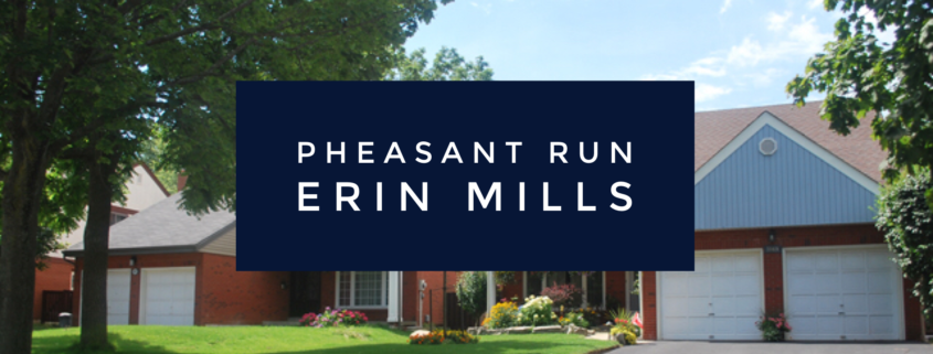 The Community of Pheasant Run in Erin Mills