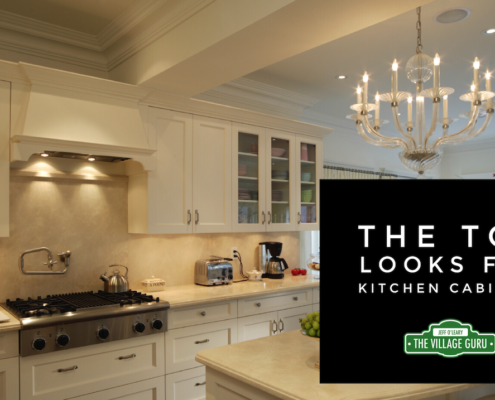 The top looks for kitchen cabinets