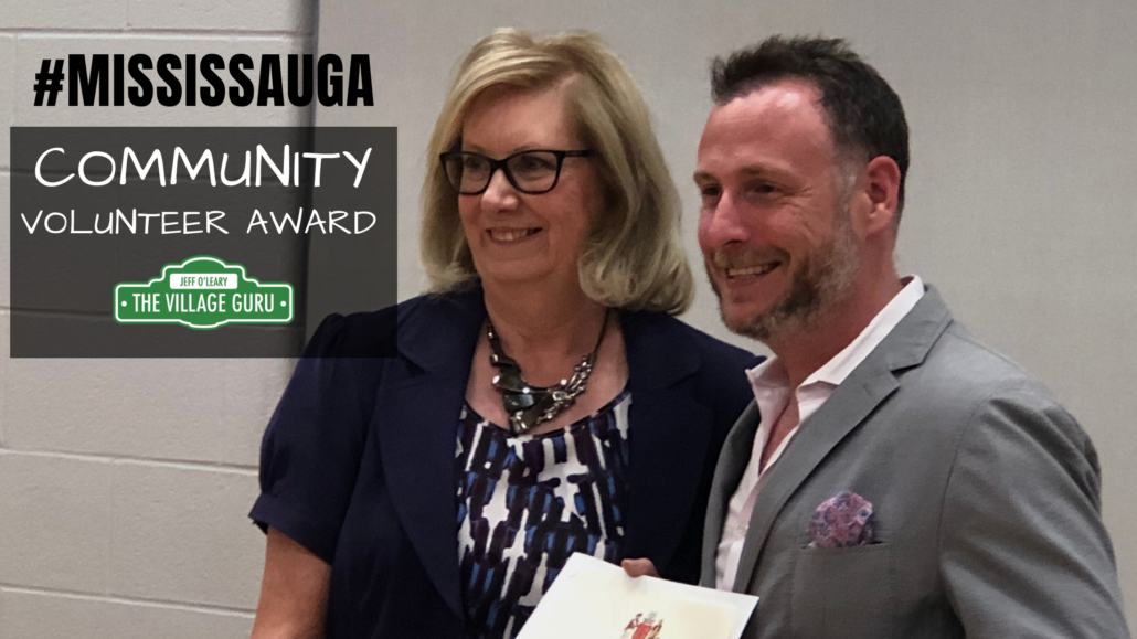 mississauga community volunteer award presented to jeff o'leary