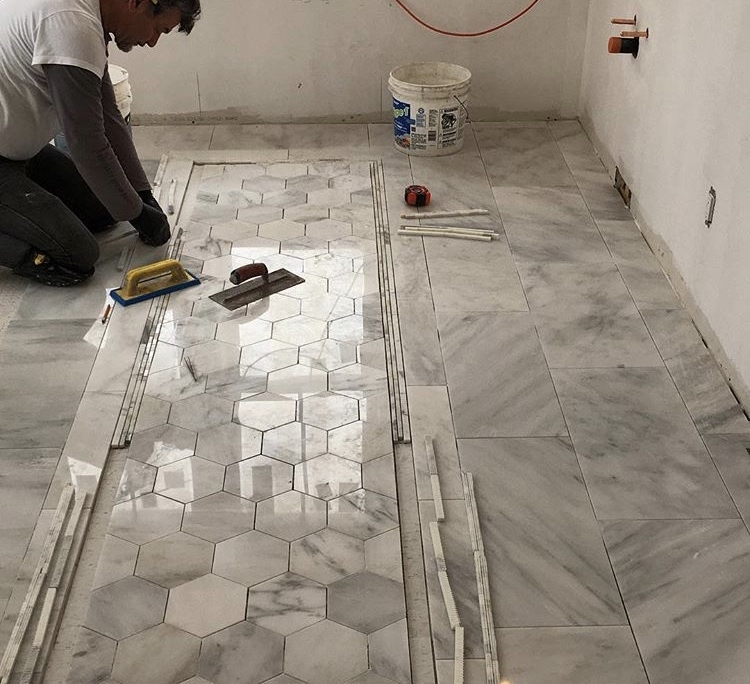 bathroom tiles installation